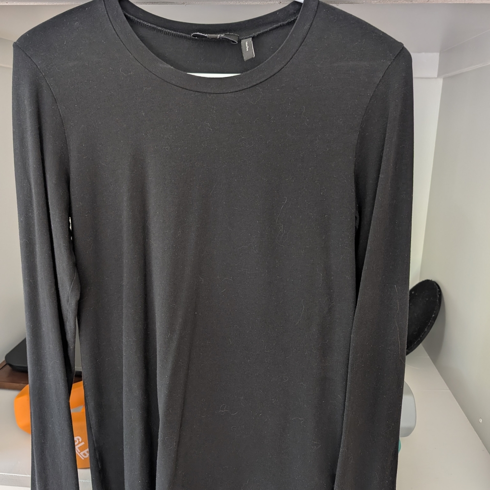 Theory Black Long Sleeve Tee